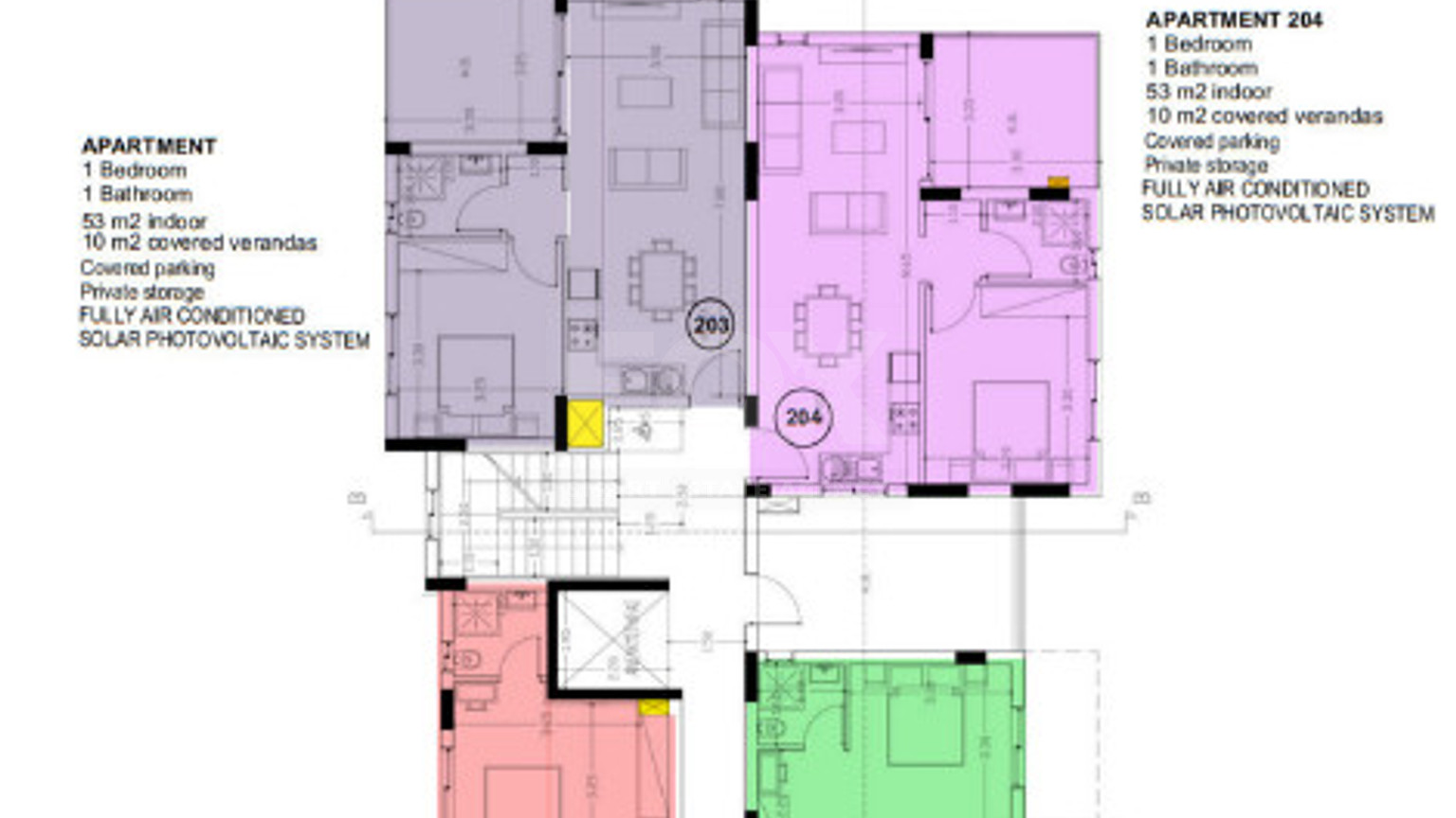 Stylish one Bedroom  Apartments for Sale in Paphos on second floor