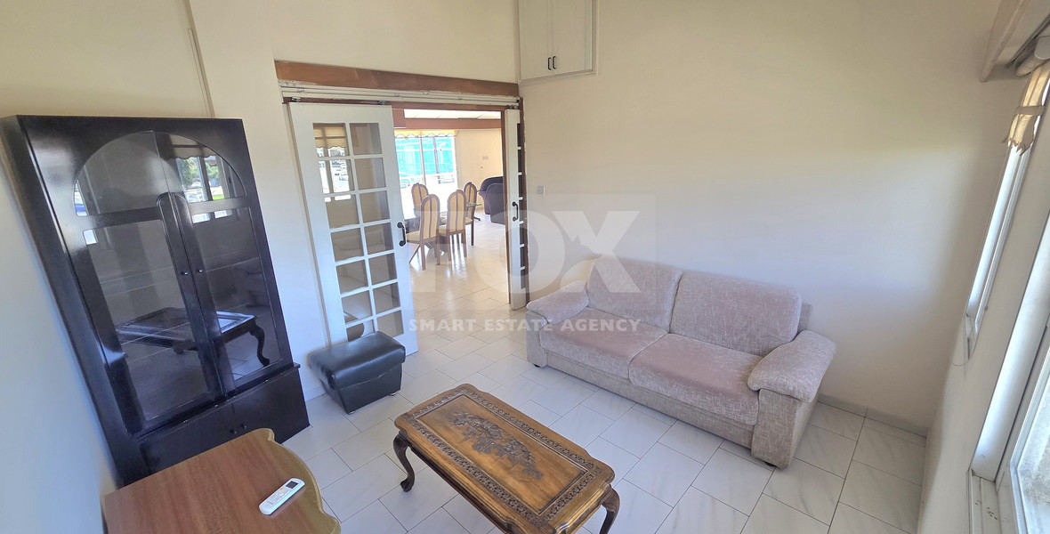 Spacious Four-Bedroom Furnished  Upper House with Sea View for Rent in Agios Athanasios, Limassol