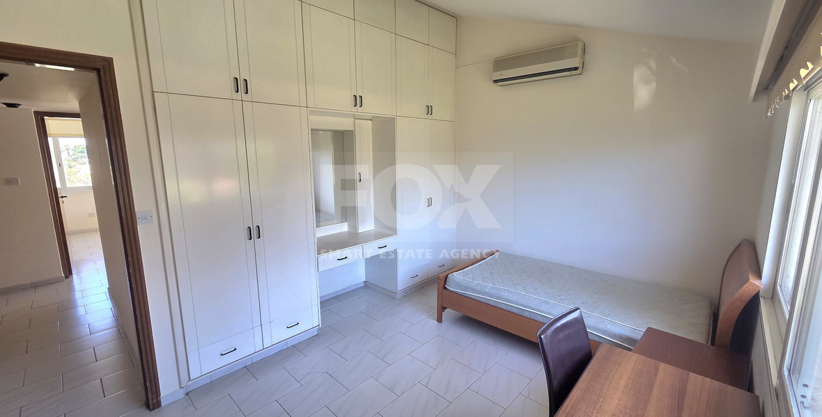Spacious Four-Bedroom Furnished  Upper House with Sea View for Rent in Agios Athanasios, Limassol