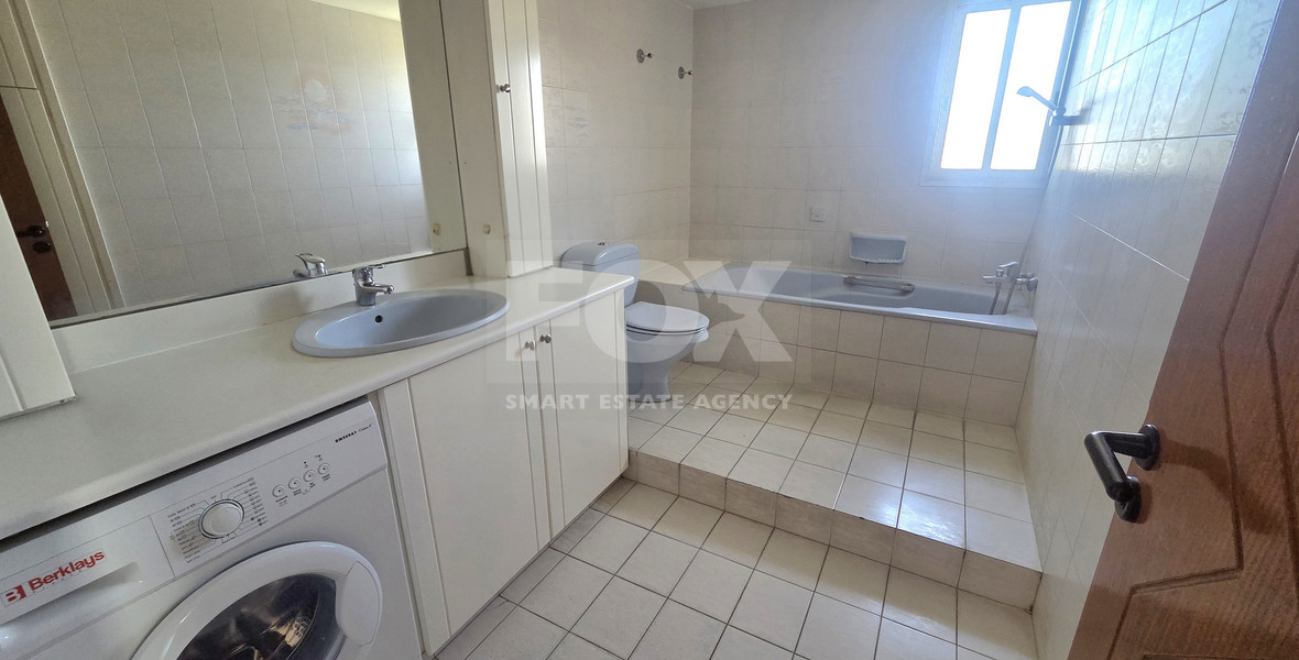 Spacious Four-Bedroom Furnished  Upper House with Sea View for Rent in Agios Athanasios, Limassol