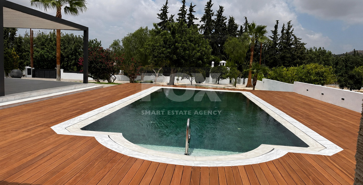 Five Bed Luxury Renovated Villa for Sale in Kouklia, Paphos – Plot with Private Mini-Stadium