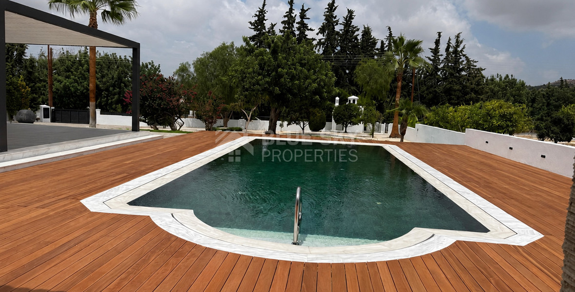 Five Bed Luxury Renovated Villa for Sale in Kouklia, Paphos – Plot with Private Mini-Stadium