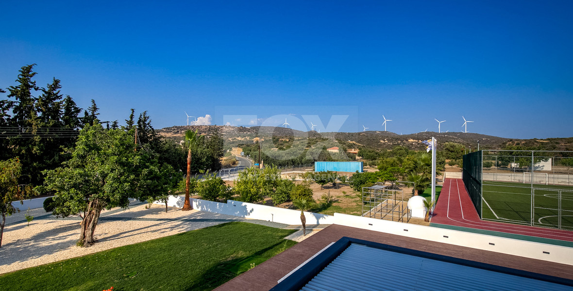 Five Bed Luxury Renovated Villa for Sale in Kouklia, Paphos – Plot with Private Mini-Stadium