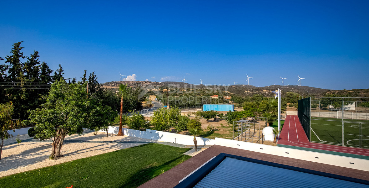 Five Bed Luxury Renovated Villa for Sale in Kouklia, Paphos – Plot with Private Mini-Stadium