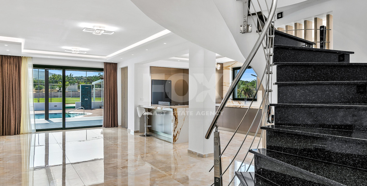 Five Bed Luxury Renovated Villa for Sale in Kouklia, Paphos – Plot with Private Mini-Stadium