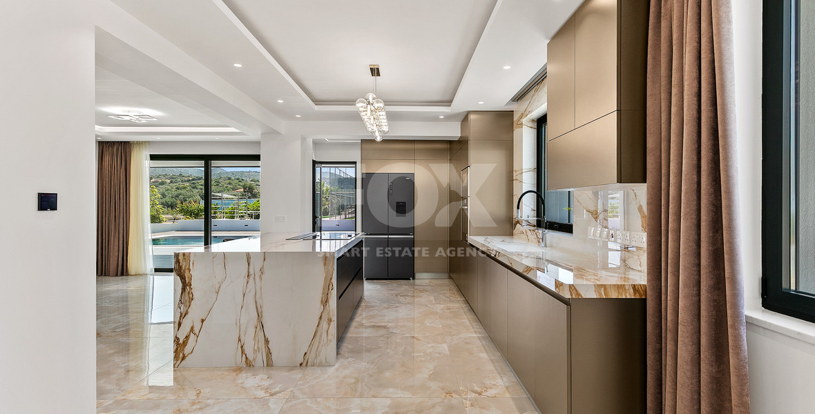 Five Bed Luxury Renovated Villa for Sale in Kouklia, Paphos – Plot with Private Mini-Stadium