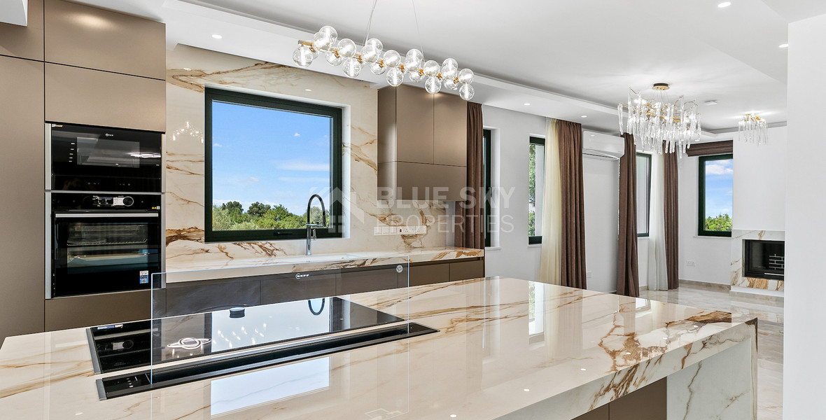 Five Bed Luxury Renovated Villa for Sale in Kouklia, Paphos – Plot with Private Mini-Stadium