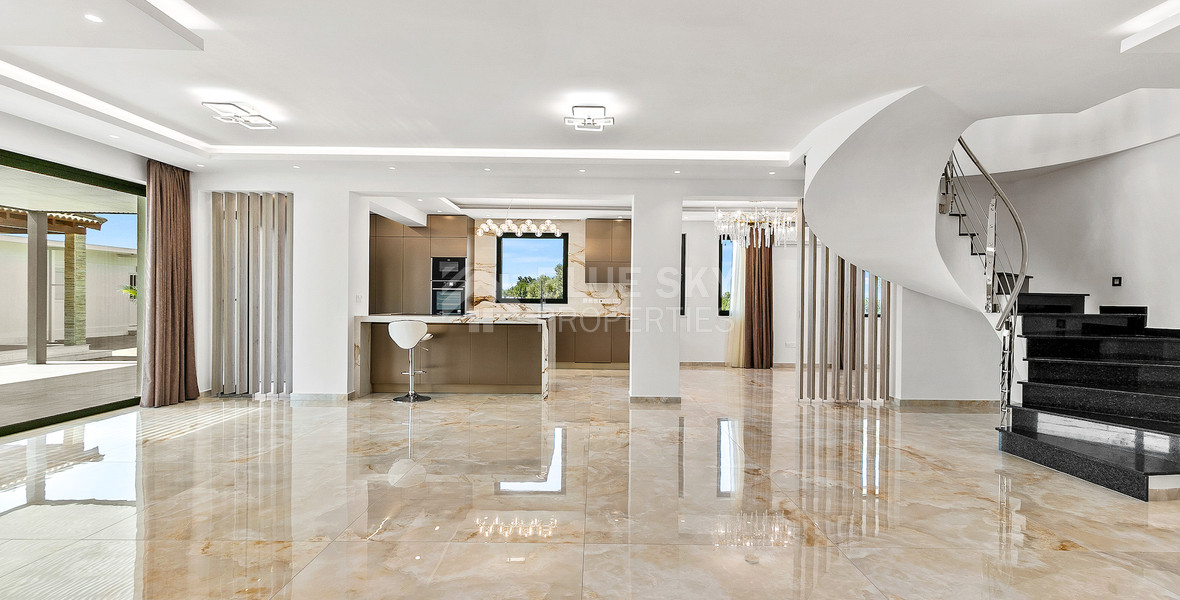 Five Bed Luxury Renovated Villa for Sale in Kouklia, Paphos – Plot with Private Mini-Stadium