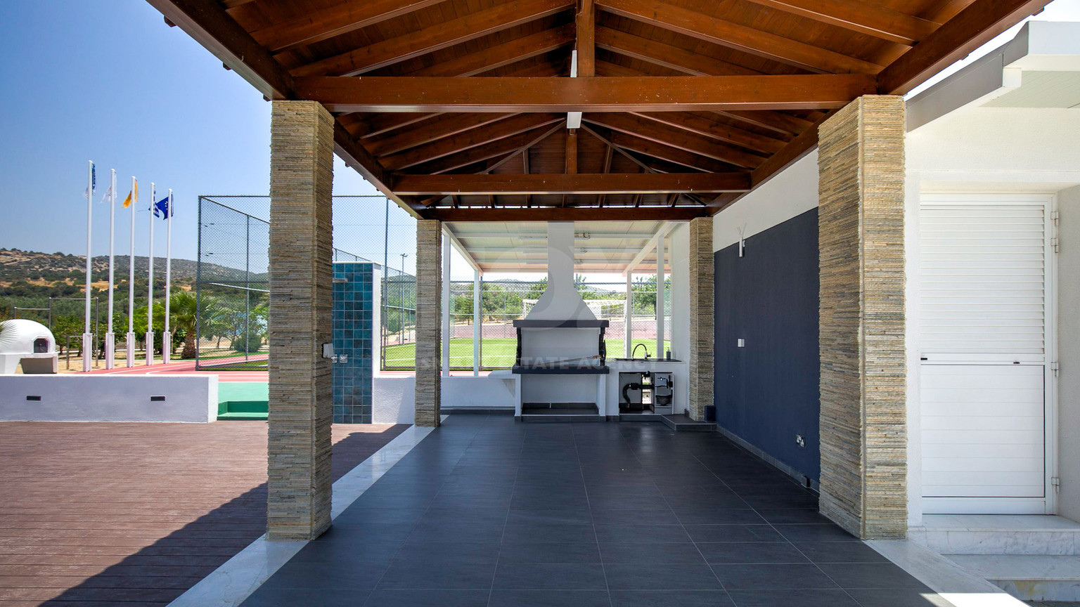 Five Bed Luxury Renovated Villa for Sale in Kouklia, Paphos – Plot with Private Mini-Stadium