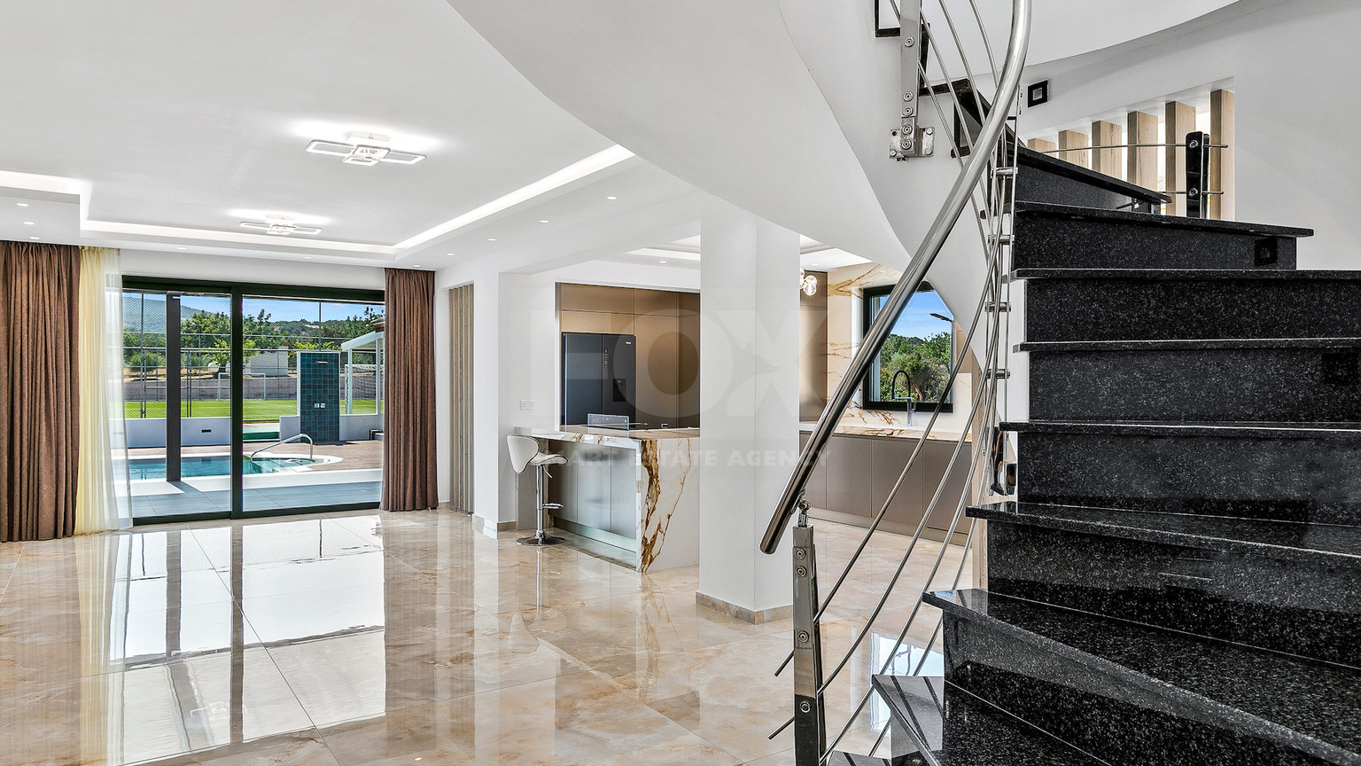 Five Bed Luxury Renovated Villa for Sale in Kouklia, Paphos – Plot with Private Mini-Stadium