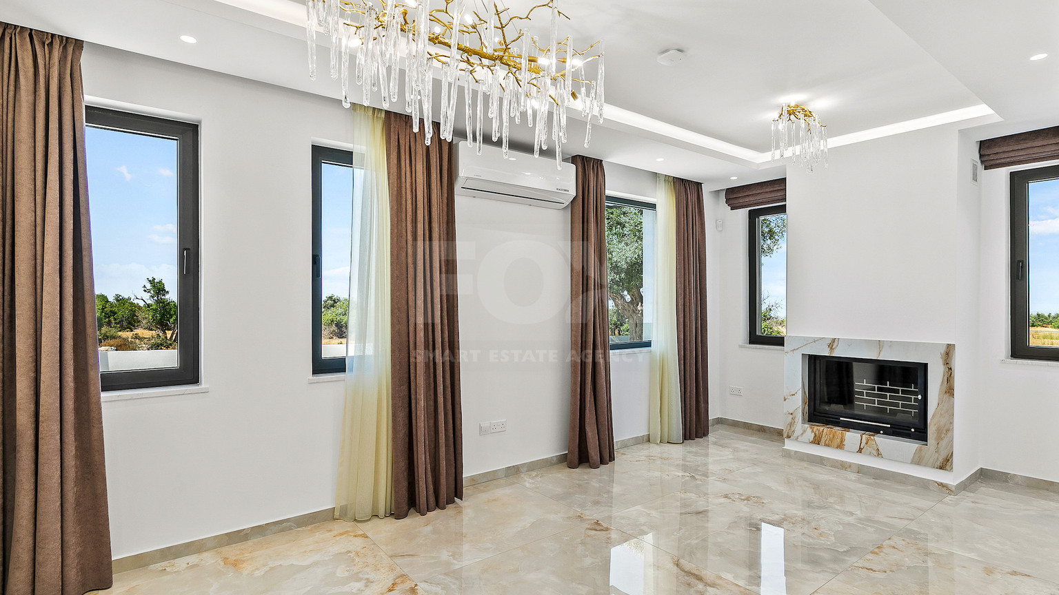 Five Bed Luxury Renovated Villa for Sale in Kouklia, Paphos – Plot with Private Mini-Stadium