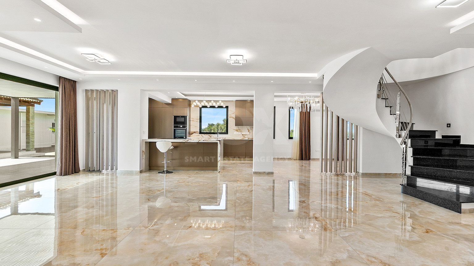 Five Bed Luxury Renovated Villa for Sale in Kouklia, Paphos – Plot with Private Mini-Stadium