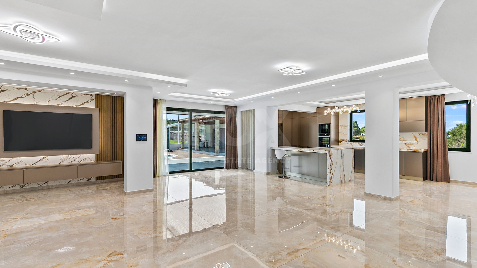 Five Bed Luxury Renovated Villa for Sale in Kouklia, Paphos – Plot with Private Mini-Stadium