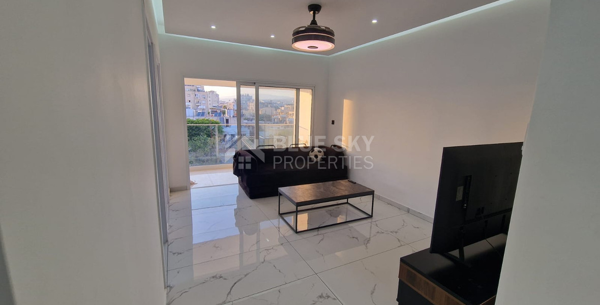 Modern Two Bedroom Apartment for Rent with City View in Agios Ioannis