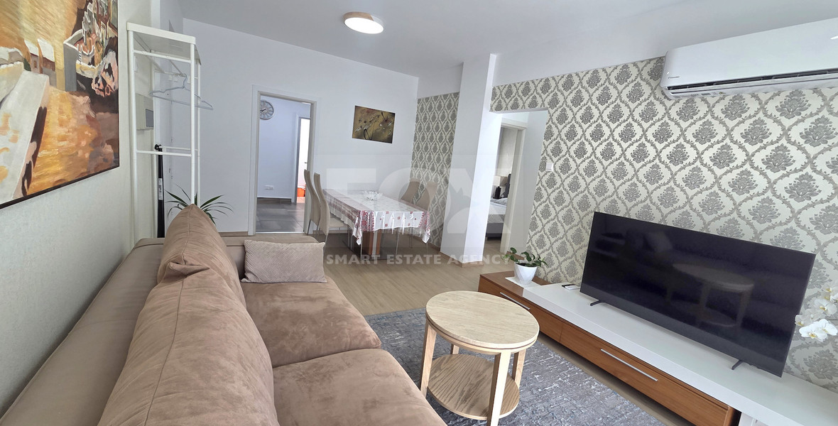 Just 100m from the Beach, Luxury Two-Bedroom Sea View Apartment for Rent, Neapoli, Limassol