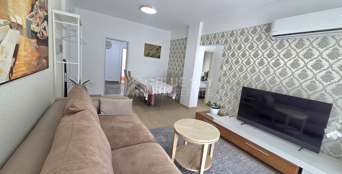 Just 100m from the Beach, Luxury Two-Bedroom Sea View Apartment for Rent, Neapoli, Limassol