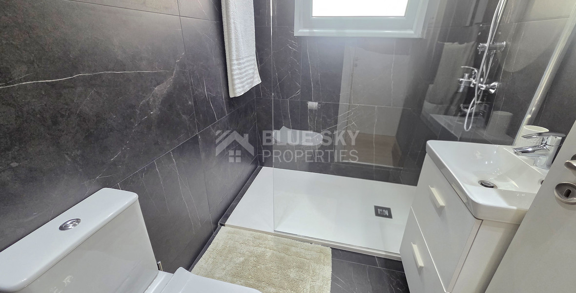Just 100m from the Beach, Luxury Two-Bedroom Sea View Apartment for Rent, Neapoli, Limassol