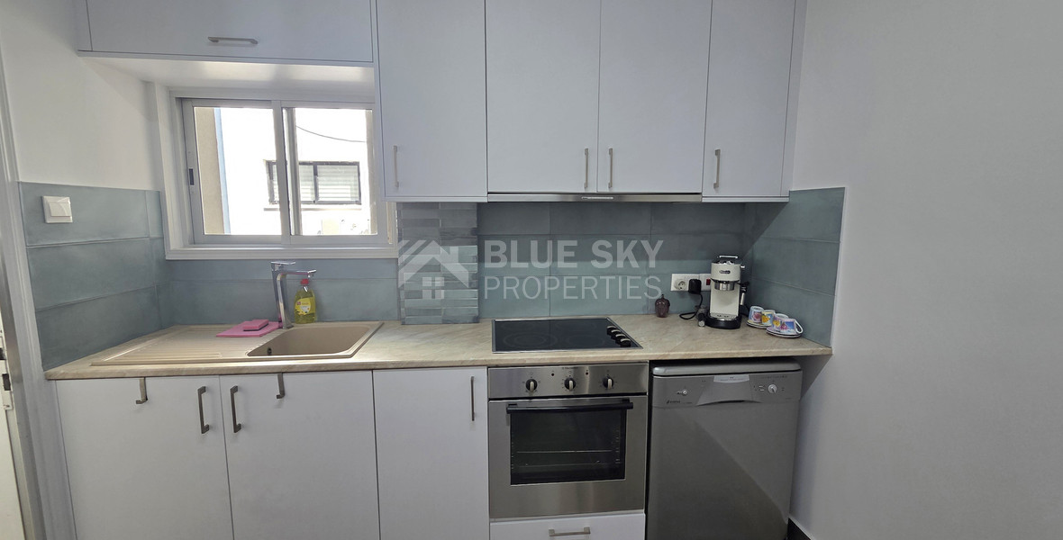 Just 100m from the Beach, Luxury Two-Bedroom Sea View Apartment for Rent, Neapoli, Limassol