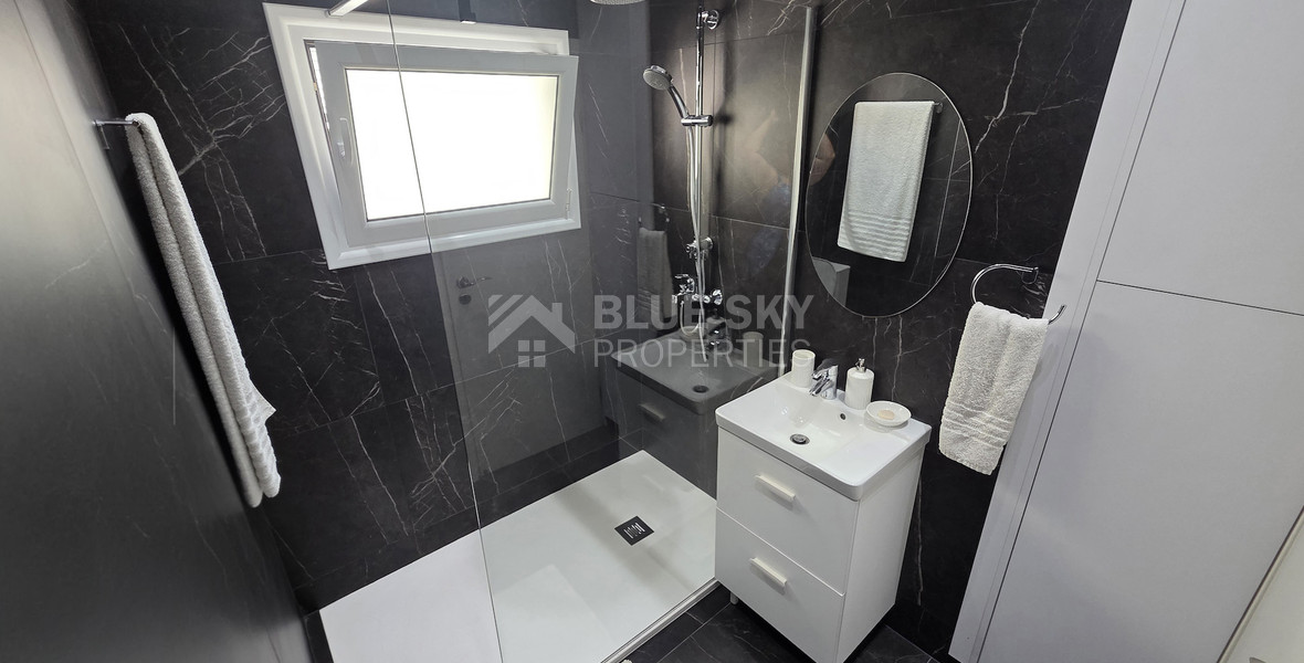 Just 100m from the Beach, Luxury Two-Bedroom Sea View Apartment for Rent, Neapoli, Limassol