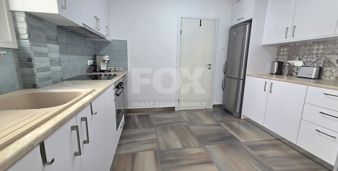 Just 100m from the Beach, Luxury Two-Bedroom Sea View Apartment for Rent, Neapoli, Limassol