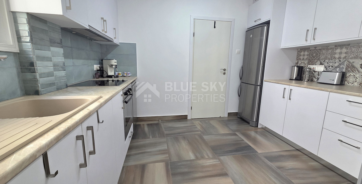 Just 100m from the Beach, Luxury Two-Bedroom Sea View Apartment for Rent, Neapoli, Limassol