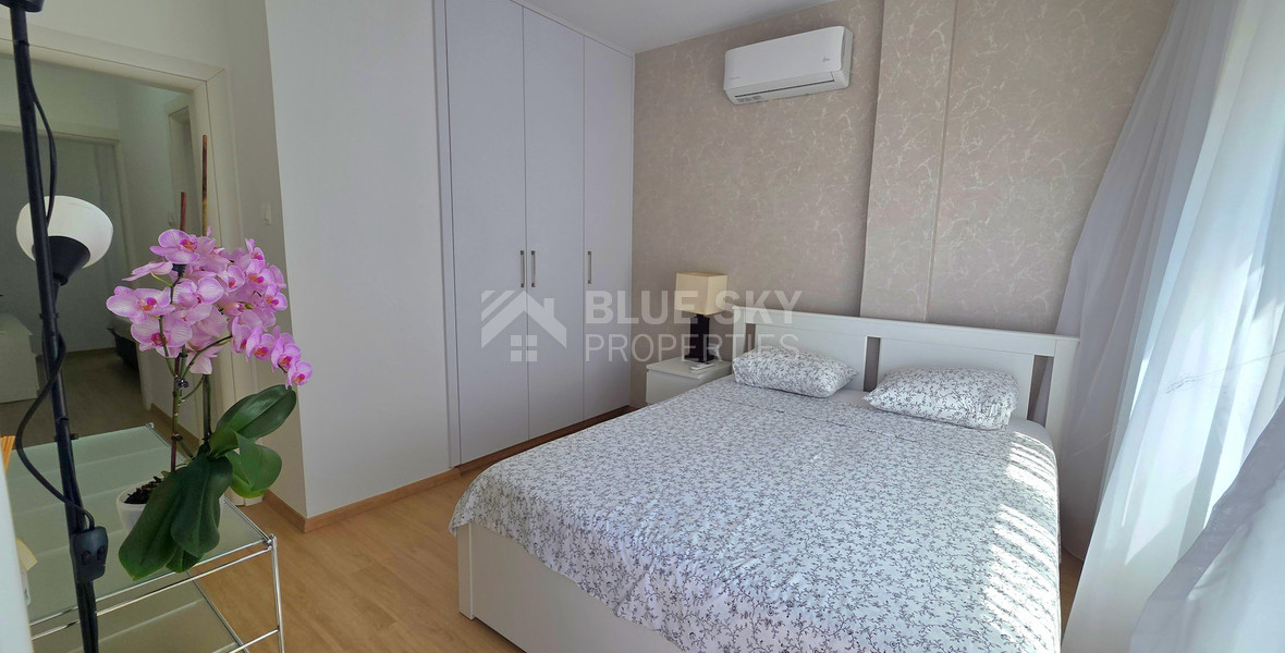 Just 100m from the Beach, Luxury Two-Bedroom Sea View Apartment for Rent, Neapoli, Limassol