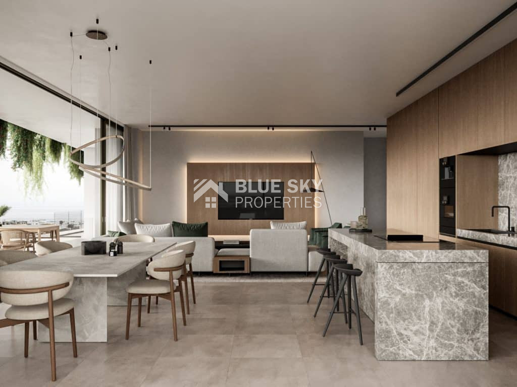 Luxury three Bedroom Apartment for Sale in Kato Paphos with Sea Views & Permanent Residency Eligible