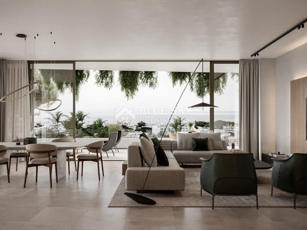Luxury three Bedroom Apartment for Sale in Kato Paphos with Sea Views & Permanent Residency Eligible