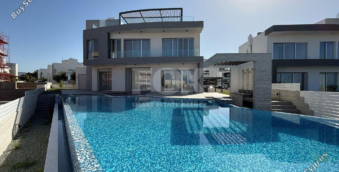 For sale Luxury 5-Bedroom Contemporary Villa with Panoramic Sea Views Yeroskipou, Paphos