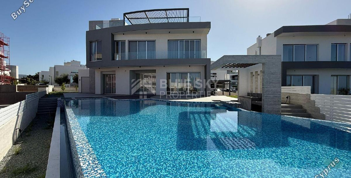 For sale Luxury 5-Bedroom Contemporary Villa with Panoramic Sea Views Yeroskipou, Paphos