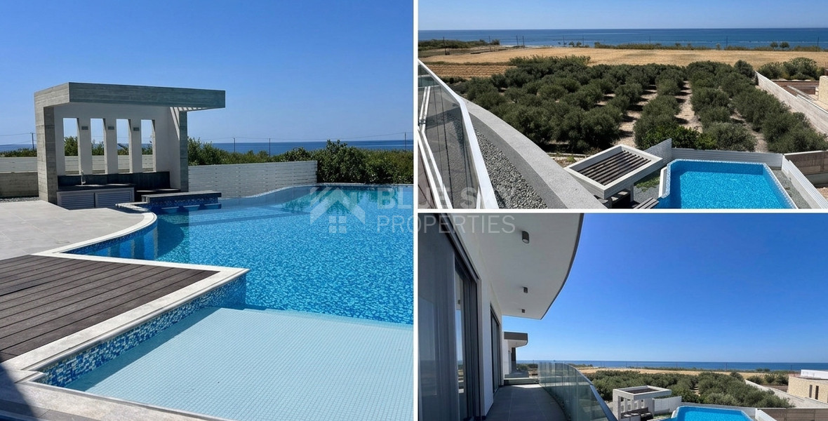 For sale Luxury 5-Bedroom Contemporary Villa with Panoramic Sea Views Yeroskipou, Paphos