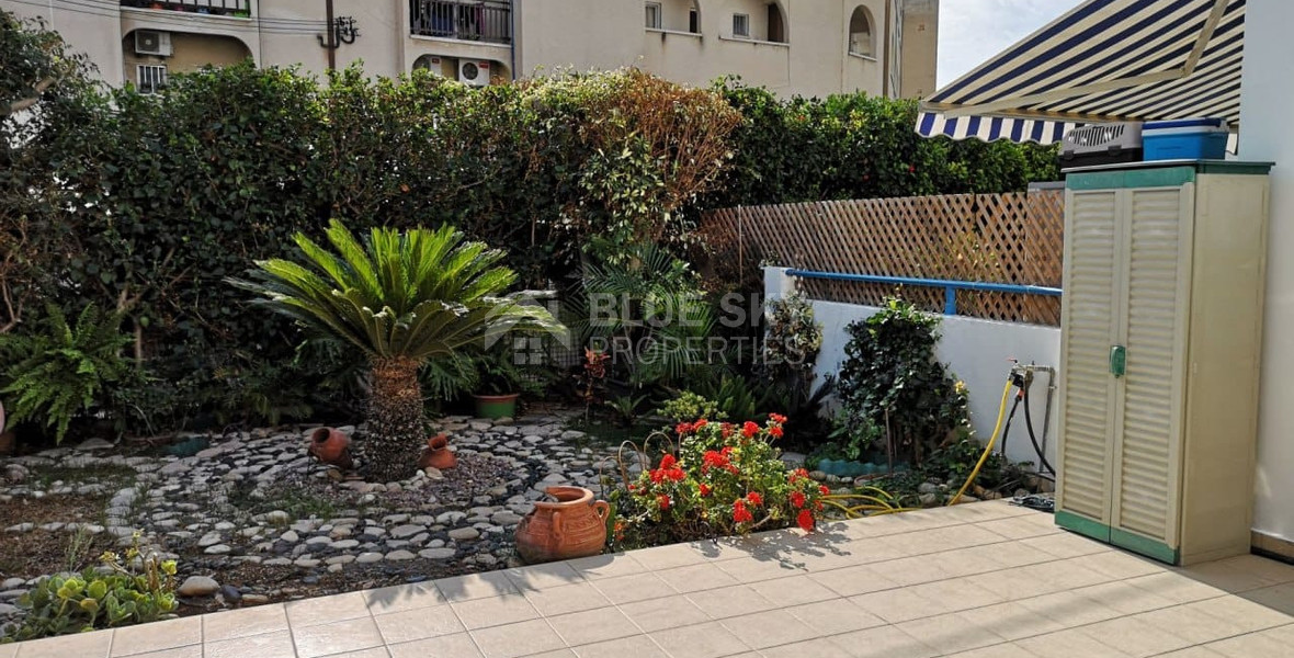 Renovated Two-Bedroom Ground Floor Apartment with Private Garden, Germasogeia