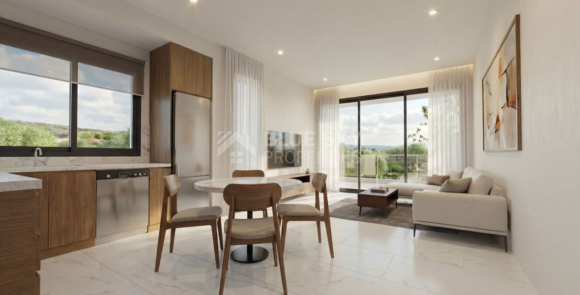 Luxury Two Bedroom Apartment for Sale with Communal Swimming Pool in Universal, Paphos