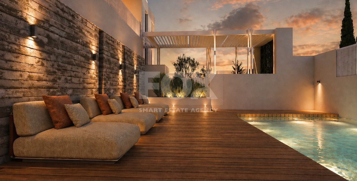 Modern Two Bedroom Apartment for Sale in Kissonerga, Paphos with Communal Swimming Pool