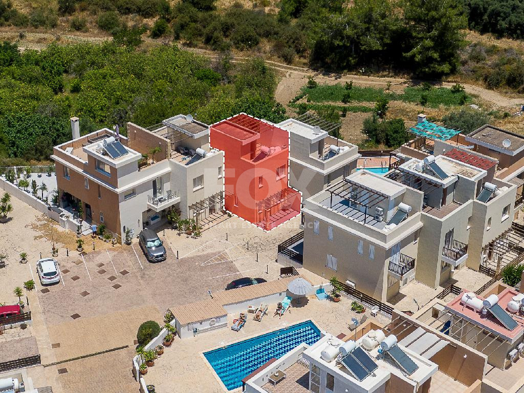Two-Bedroom  two storey semi detached House  in Akamas – Argaka Area, Paphos, for sale with separate title deed available.