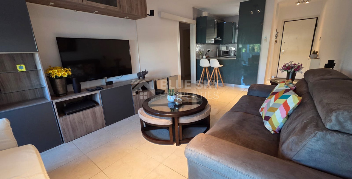 Two Bedroom Fully Furnished Apartment for Rent in Potamos Germasogeia, Moutagiaka, Limassol with pool