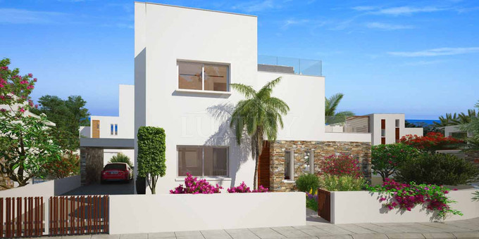 Luxury four Bedroom Seaside Villa for Sale in Geroskipou , in  Paphos with Private Pool