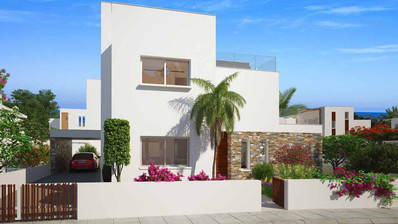 Luxury four Bedroom Seaside Villa for Sale in Geroskipou , in  Paphos with Private Pool