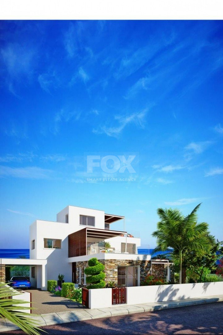 Modern Four Bedroom Seaside Villa for Sale in Paphos with Roof Garden & Pool