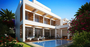 Modern Four Bedroom Seaside Villa for Sale in Paphos with Roof Garden & Pool