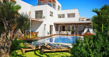 Modern Four Bedroom Seaside Villa for Sale in Paphos with Roof Garden & Pool