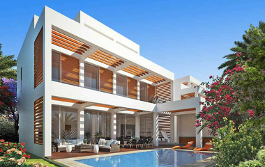Modern four Bedroom Seaside Villa for Sale in Paphos with Pool & Large Roof Garden