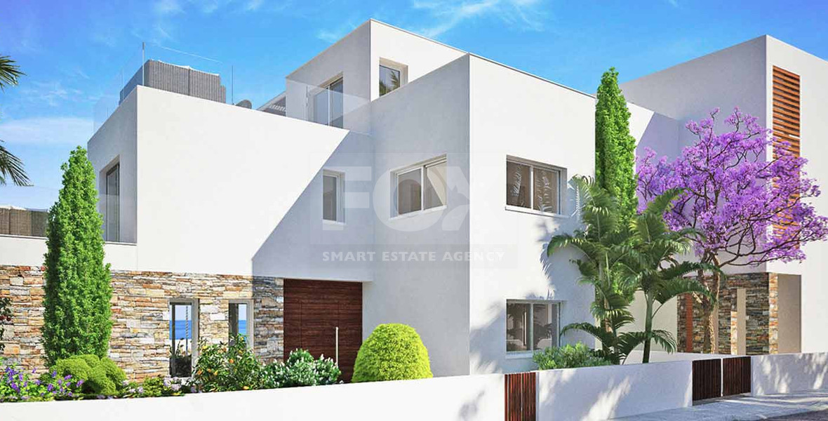 Exclusive four Bedroom Beachside Villa for Sale in Paphos with Private Pool & Roof Gardens