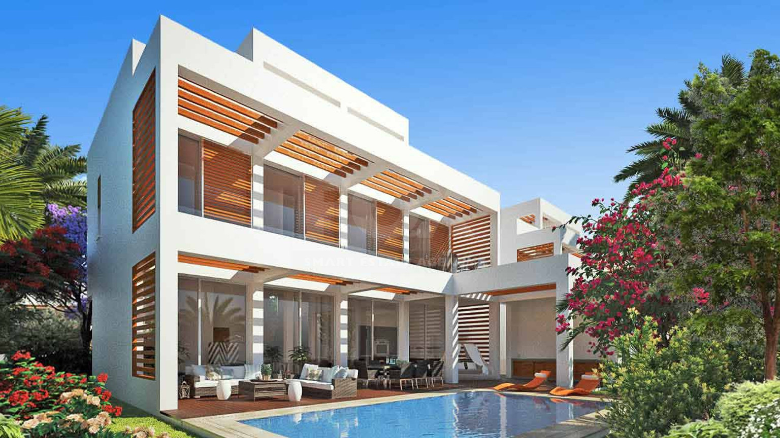 Spacious four Bedroom Seaside Villa for Sale in Paphos with Pool & Roof Garden