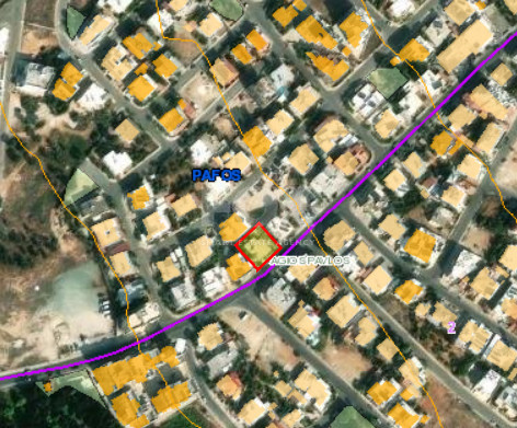 Prime Commercial Plot of 537 m² for Sale in Agios Pavlos, central Pafos