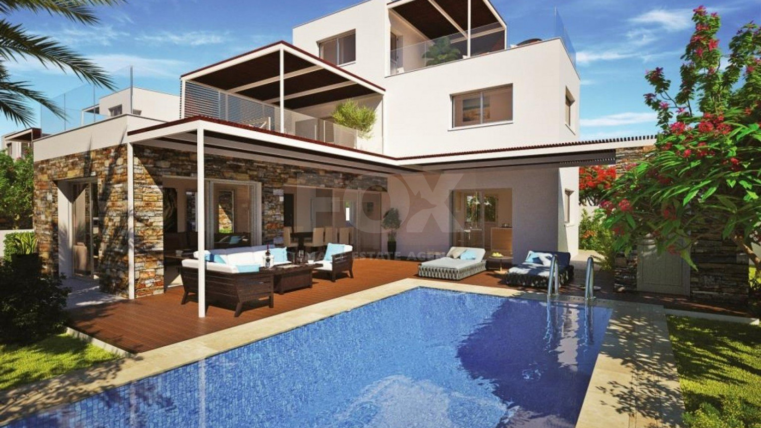 Four bedroom modern detached house with Private Swimming Pool for Sale in Geroskipou