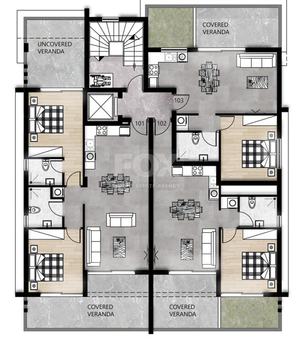 Modern 2-Bedroom Apartment with Spacious Veranda in  Agios Spyridonas, Limassol