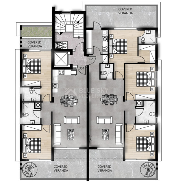 Amazing 3-Bedroom Penthouse with Private Roof Garden  & Swimming Pool| Agios Spyridonas, Limassol