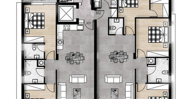 Amazing 3-Bedroom Penthouse with Private Roof Garden  & Swimming Pool| Agios Spyridonas, Limassol