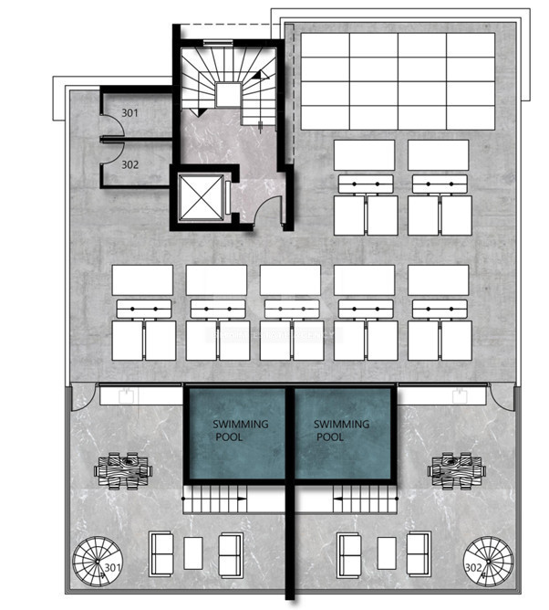 Amazing 3-Bedroom Penthouse with Private Roof Garden  & Swimming Pool| Agios Spyridonas, Limassol